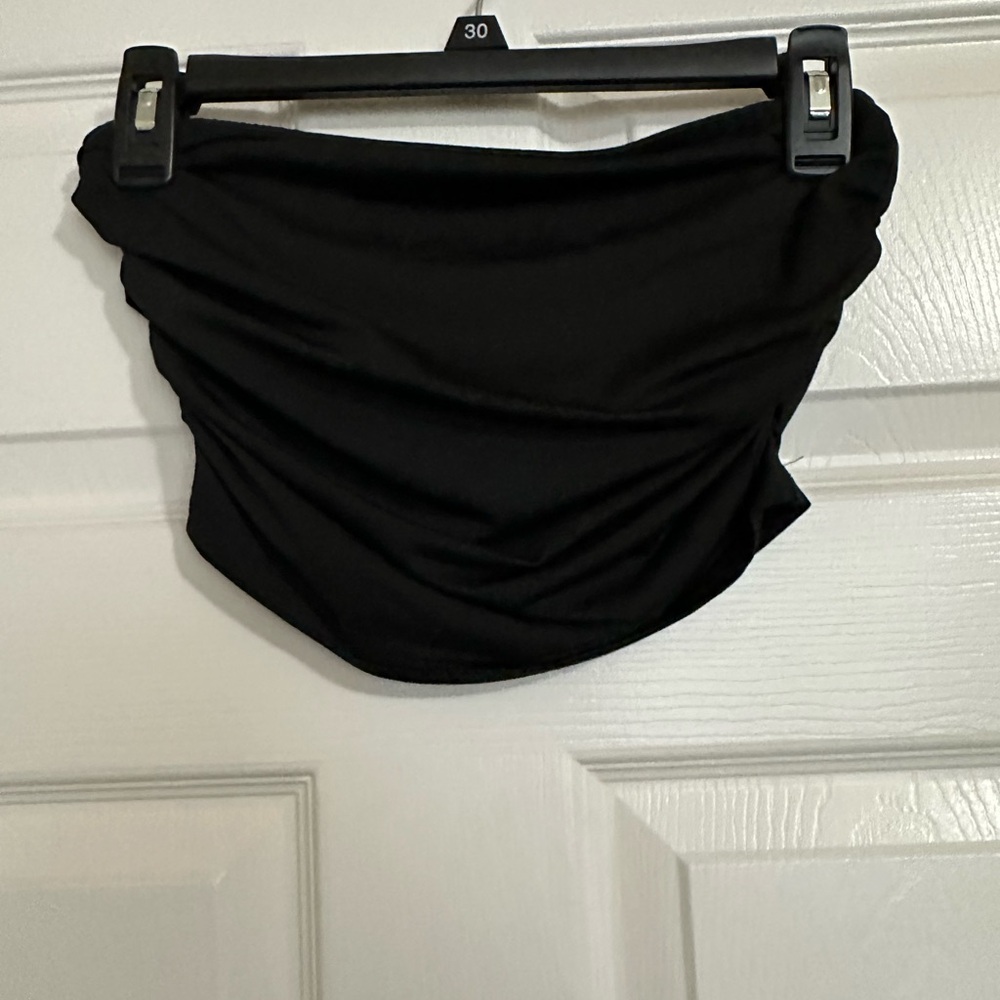 Black Women's Bandeau Top